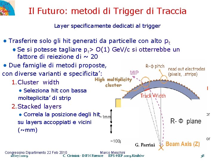 Il Futuro: metodi di Trigger di Traccia Layer specificamente dedicati al trigger Trasferire solo