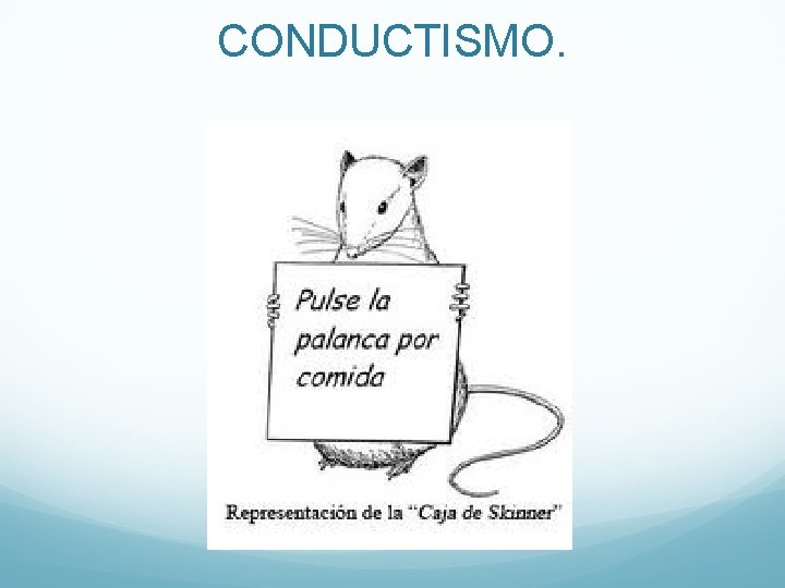 CONDUCTISMO. 