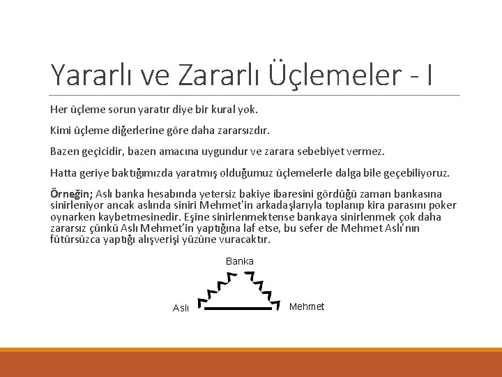 Yararlı ve Zararlı Üçlemeler - I Her üçleme sorun yaratır diye bir kural yok. Yararlı ve Zararlı Üçlemeler - I Her üçleme sorun yaratır diye bir kural yok.