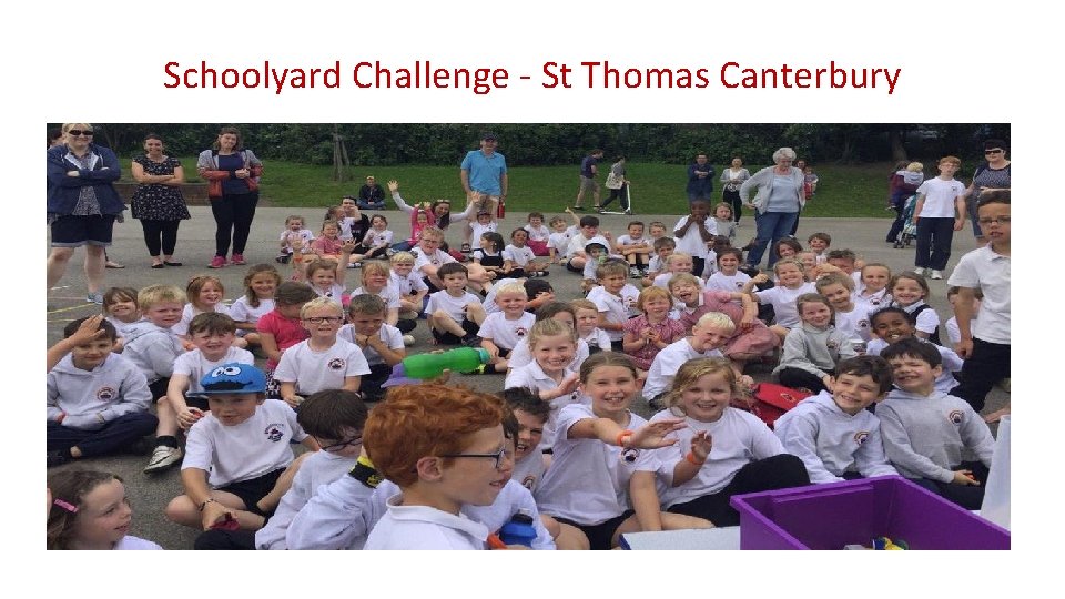 Schoolyard Challenge - St Thomas Canterbury 