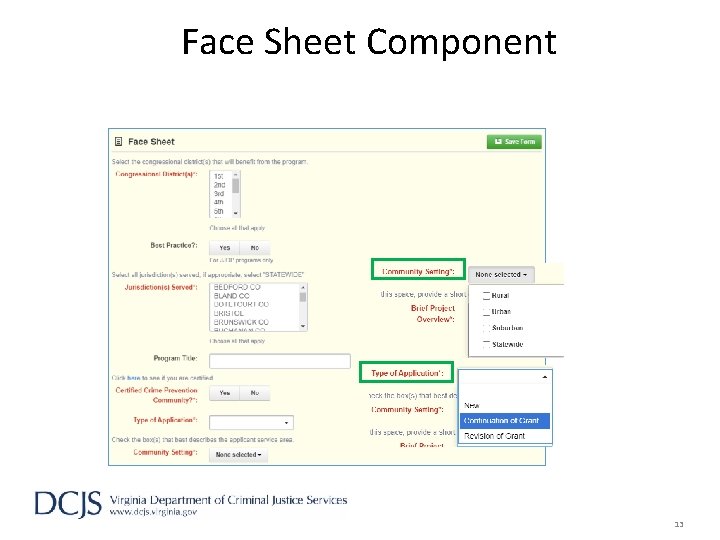 Face Sheet Component 13 