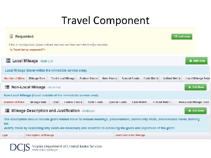 Travel Component 