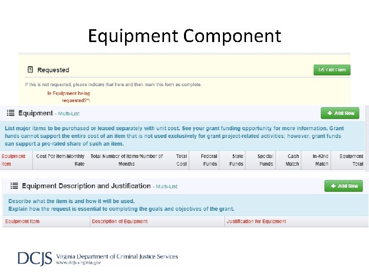 Equipment Component 