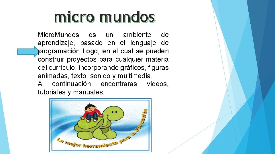 Presentacin de diapositivas Programacin con scratch micromundos micro