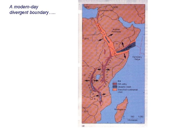 A modern-day divergent boundary…. . 