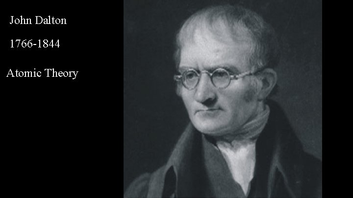 John Dalton 1766 -1844 Atomic Theory 