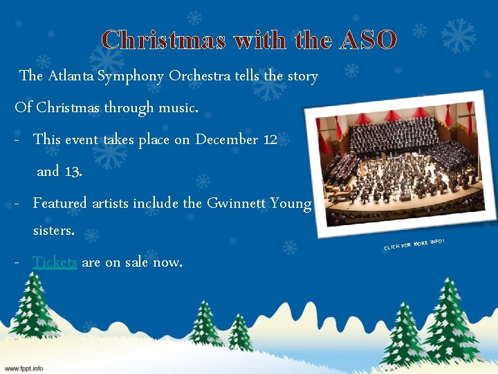 Christmas with the ASO The Atlanta Symphony Orchestra tells the story Of Christmas through