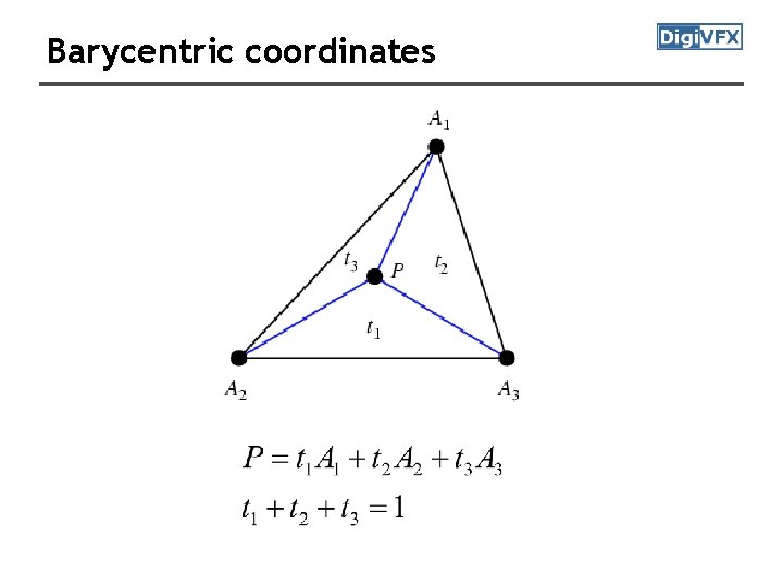 Barycentric coordinates 