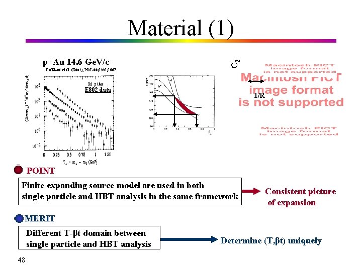 p+Au 14. 6 Ge. V/c T. Abbott et al. (E 802), PRL 66(1991)1567 C