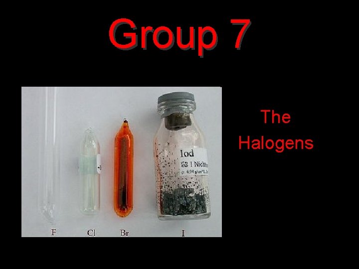 Group 7 The Halogens 