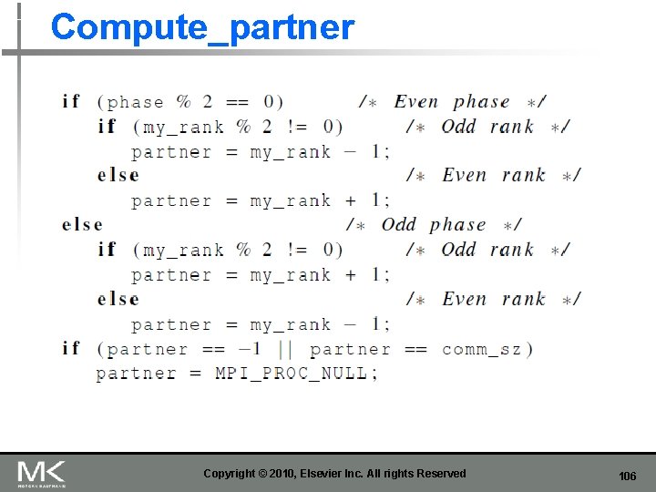 Compute_partner Copyright © 2010, Elsevier Inc. All rights Reserved 106 