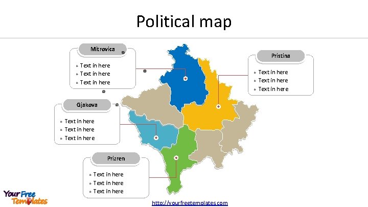 Political map Mitrovica l l l Pristina Text in here l l l Gjakova