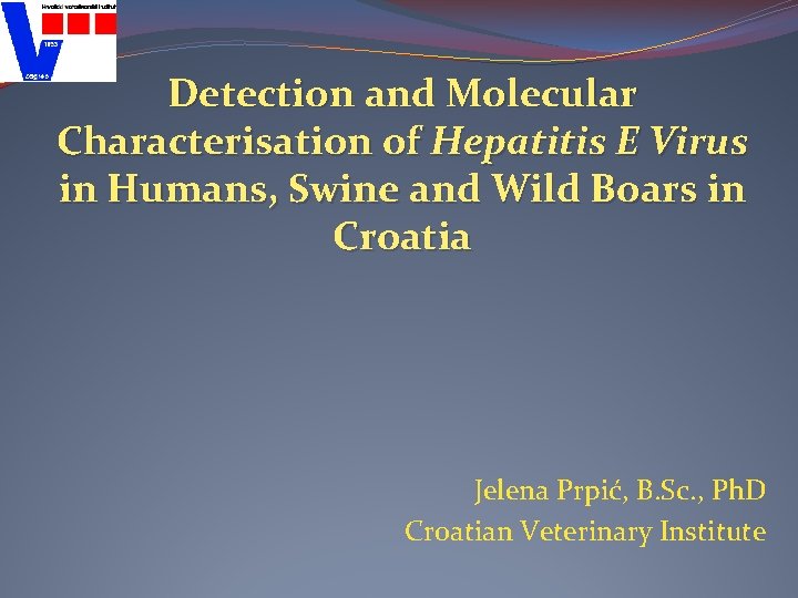 Detection and Molecular Characterisation of Hepatitis E Virus