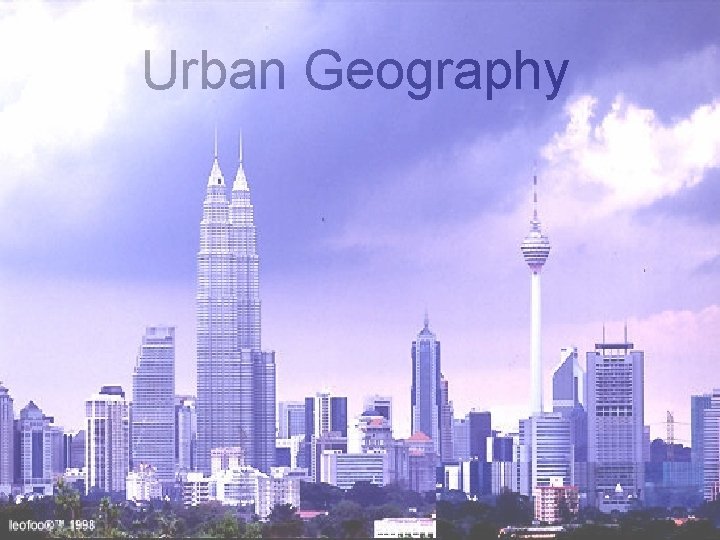 Urban Geography 