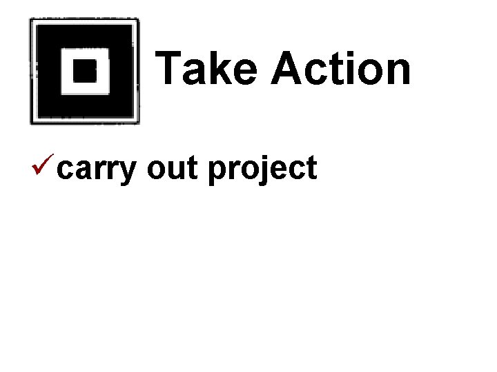 Take Action ücarry out project 