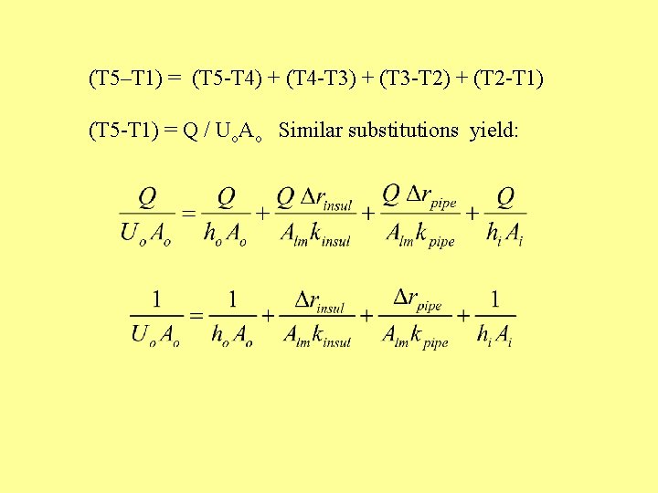 (T 5–T 1) = (T 5 -T 4) + (T 4 -T 3) +