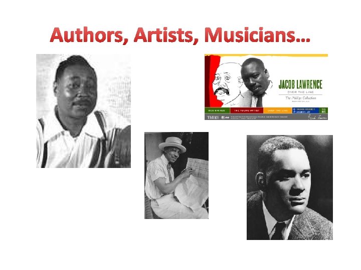 Authors, Artists, Musicians… 