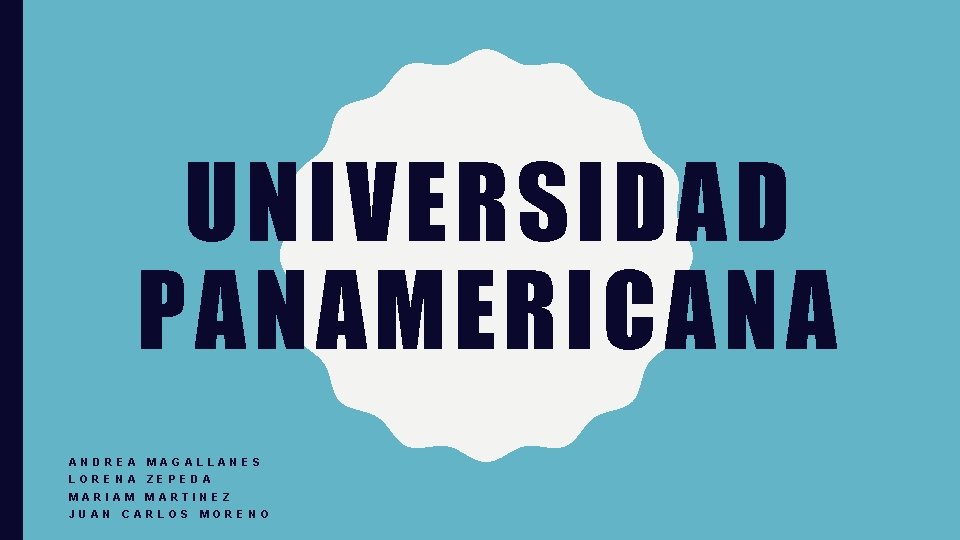 UNIVERSIDAD PANAMERICANA ANDREA MAGALLANES LORENA ZEPEDA MARIAM MARTINEZ JUAN CARLOS MORENO 