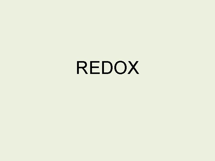 REDOX 