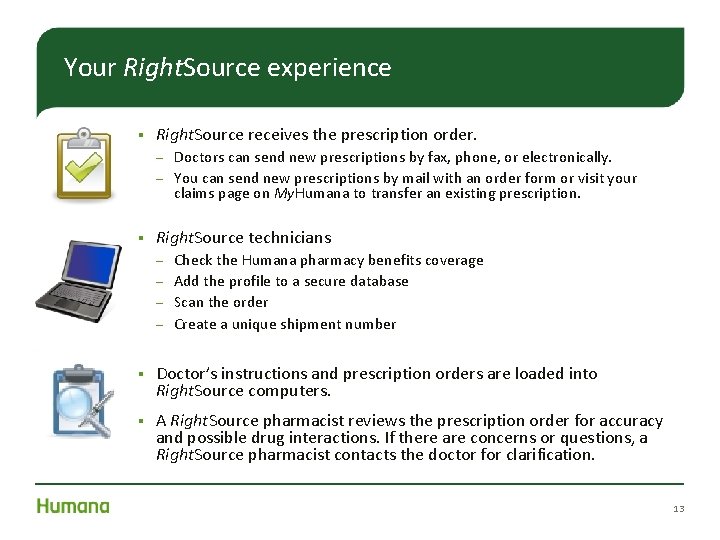 Your Right. Source experience § Right. Source receives the prescription order. Doctors can send