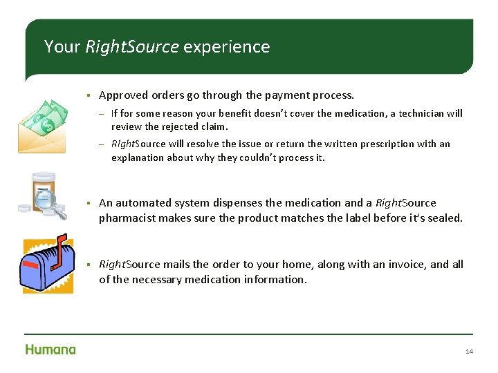 Your Right. Source experience § Approved orders go through the payment process. – If