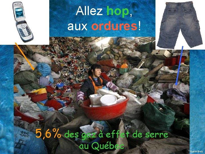 Allez hop, aux ordures! 5, 6% des gaz à effet de serre au Québec