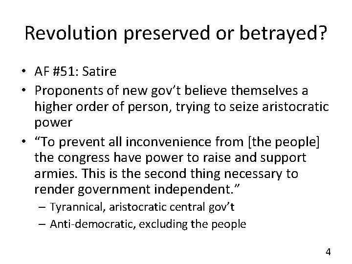 Revolution preserved or betrayed? • AF #51: Satire • Proponents of new gov’t believe