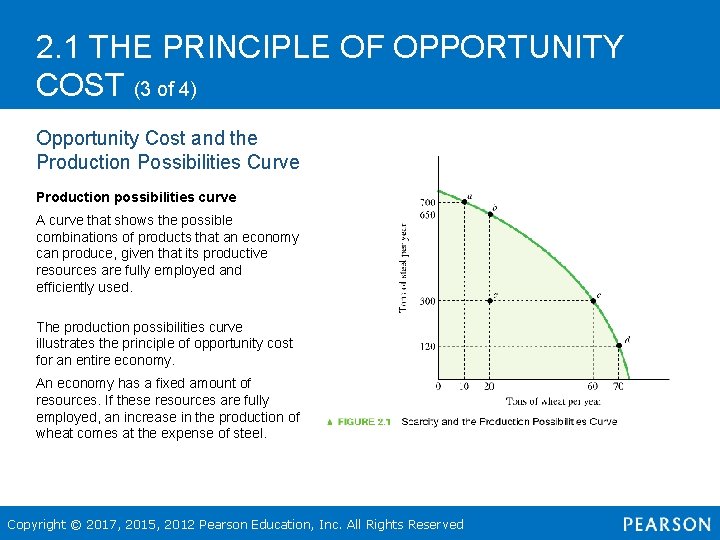 2. 1 THE PRINCIPLE OF OPPORTUNITY COST (3 of 4) Opportunity Cost and the