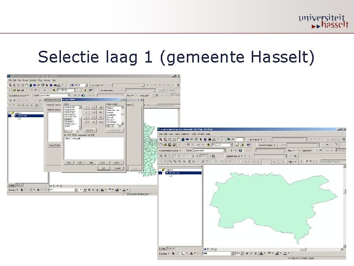 Selectie laag 1 (gemeente Hasselt) 