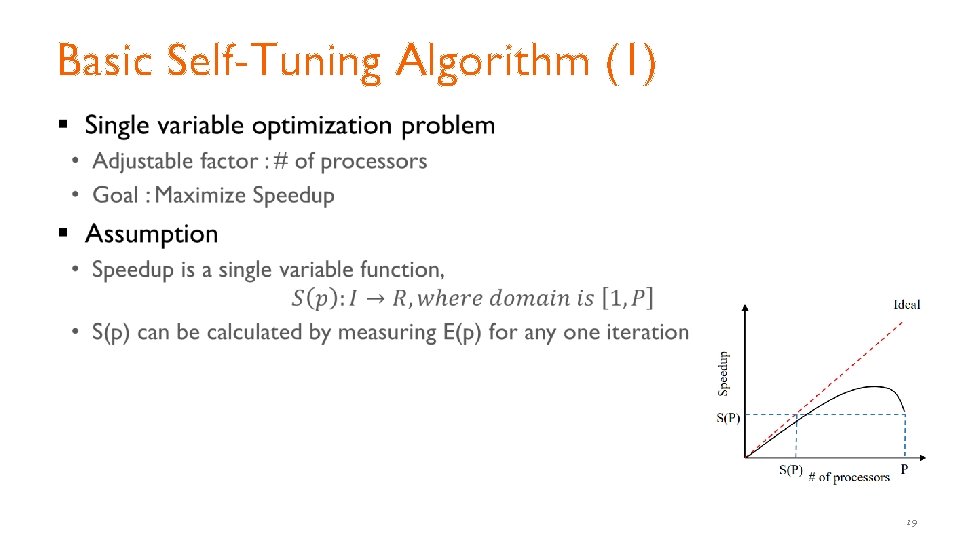 Basic Self-Tuning Algorithm (1) § 19 Basic Self-Tuning Algorithm (1) § 19