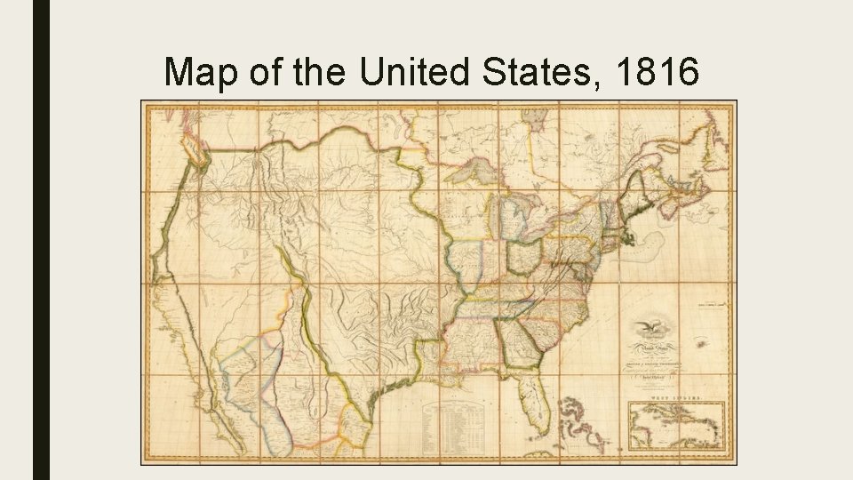 Map of the United States, 1816 