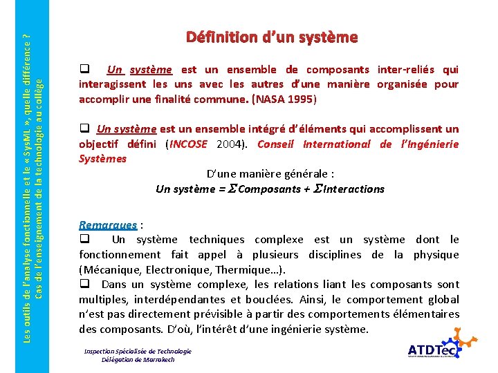 Les outils de l’analyse fonctionnelle et le « Sys. ML » , quelle différence