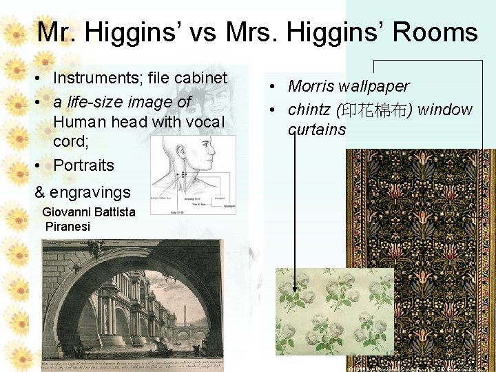 Mr. Higgins’ vs Mrs. Higgins’ Rooms • Instruments; file cabinet • a life-size image Mr. Higgins’ vs Mrs. Higgins’ Rooms • Instruments; file cabinet • a life-size image