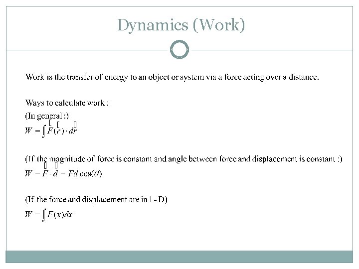 Dynamics (Work) 