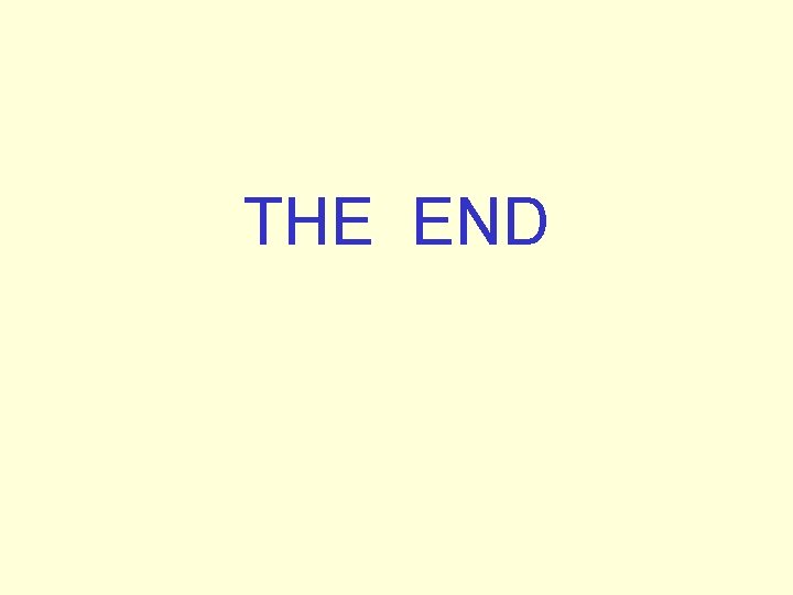 THE END 