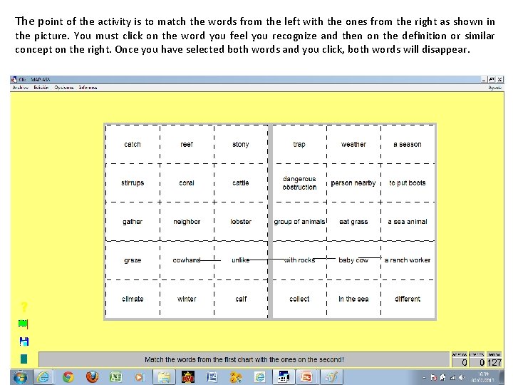 Clic 3 0 Matching Activity to Practice Vocabulary