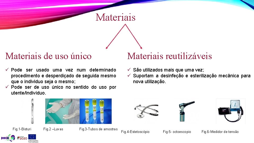 Materiais de uso único Materiais reutilizáveis ü Pode ser usado uma vez num determinado