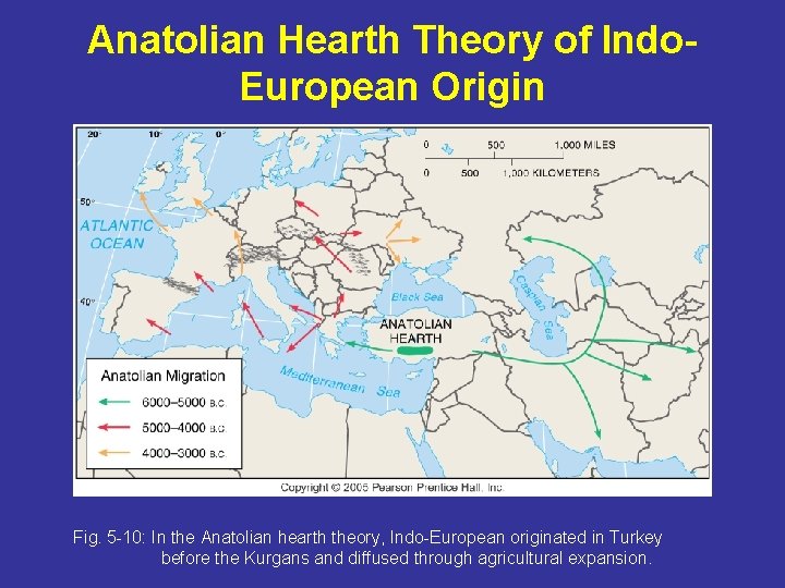 Anatolian Hearth Theory of Indo. European Origin Fig. 5 -10: In the Anatolian hearth