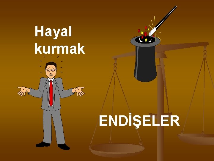 Hayal kurmak ENDİŞELER 