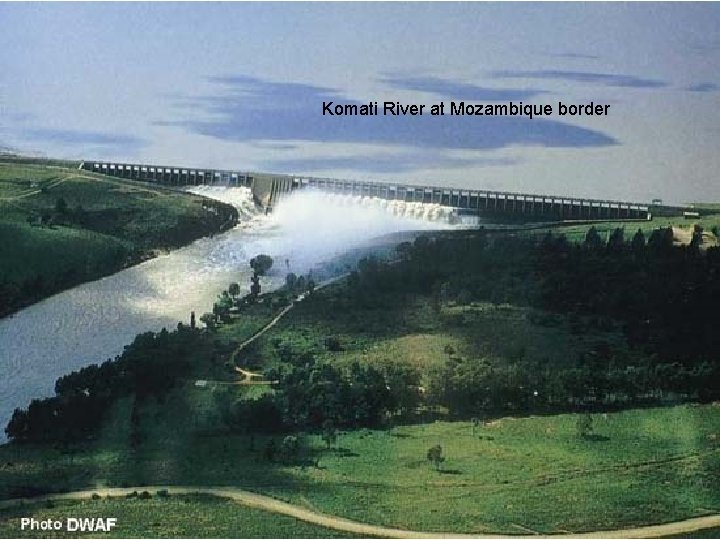 Komati River at Mozambique border Komati River at Mozambique border