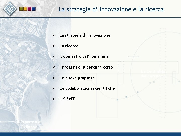 La strategia di innovazione e la ricerca Il Processo di Sviluppo Ø La strategia