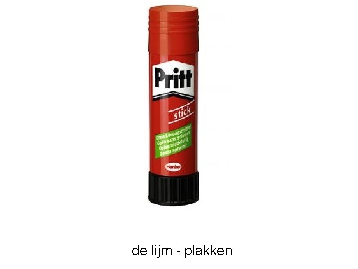 de lijm - plakken 