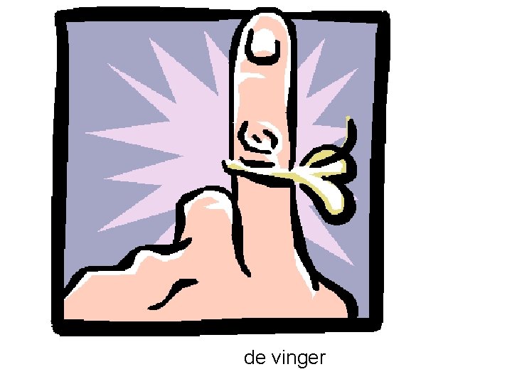 de vinger 