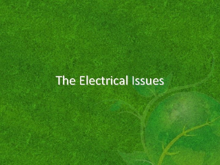 The Electrical Issues 