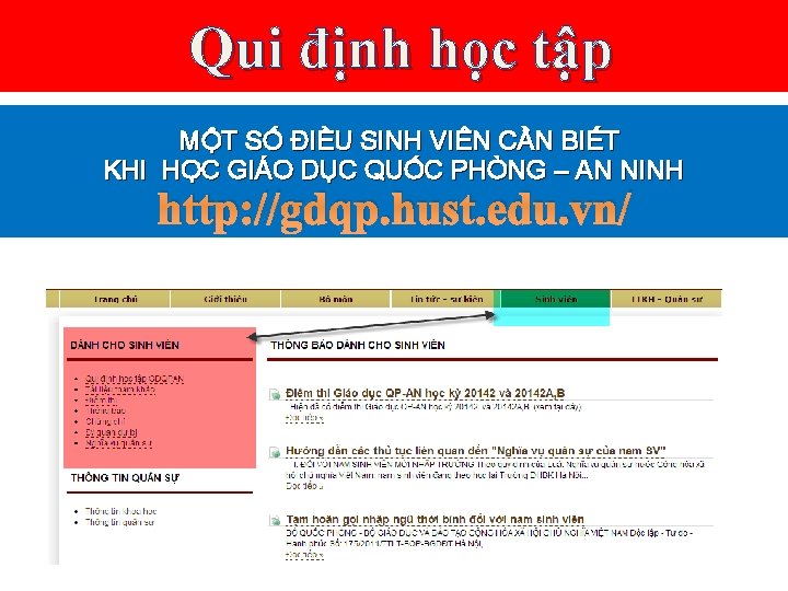 Qui định học tập MỘT SỐ ĐIỀU SINH VIÊN CẦN BIẾT KHI HỌC GIÁO