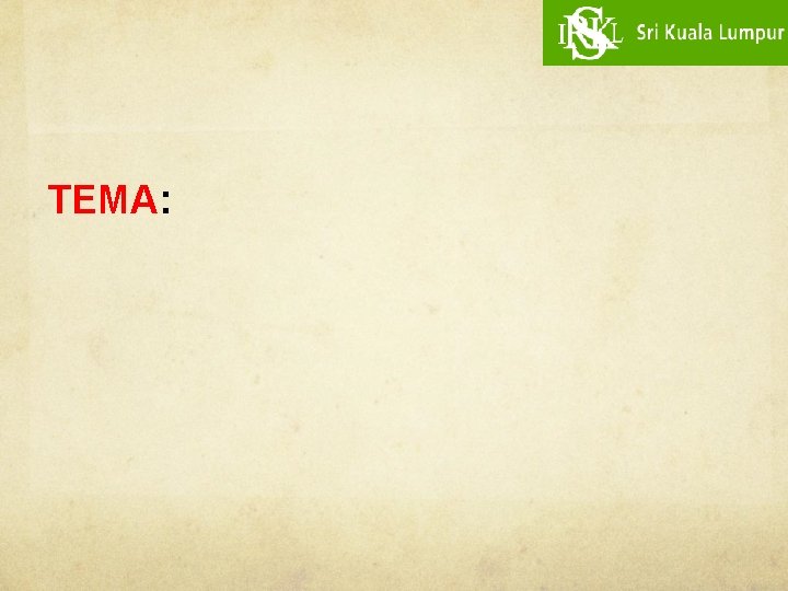 TEMA: 