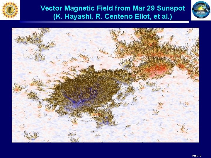 Vector Magnetic Field from Mar 29 Sunspot (K. Hayashi, R. Centeno Eliot, et al.