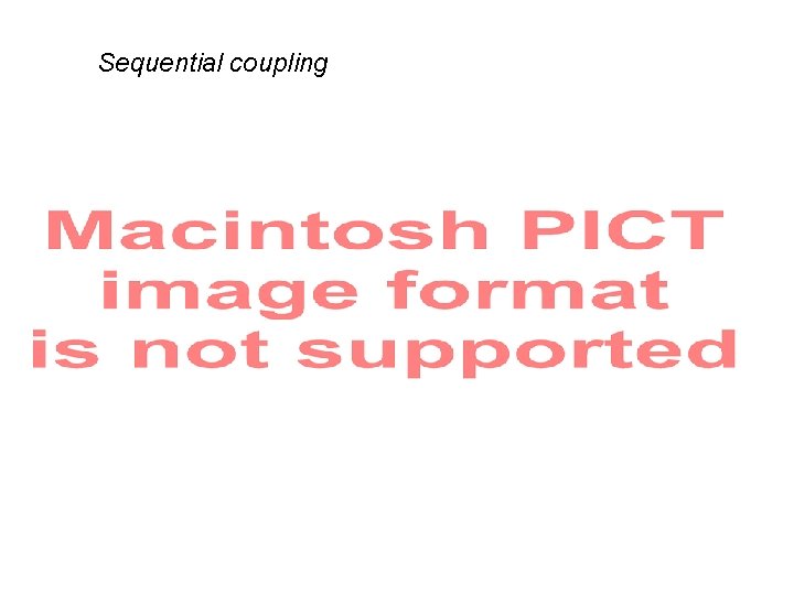 Sequential Coupling Example Just enough biochemistry to be dangerous http www