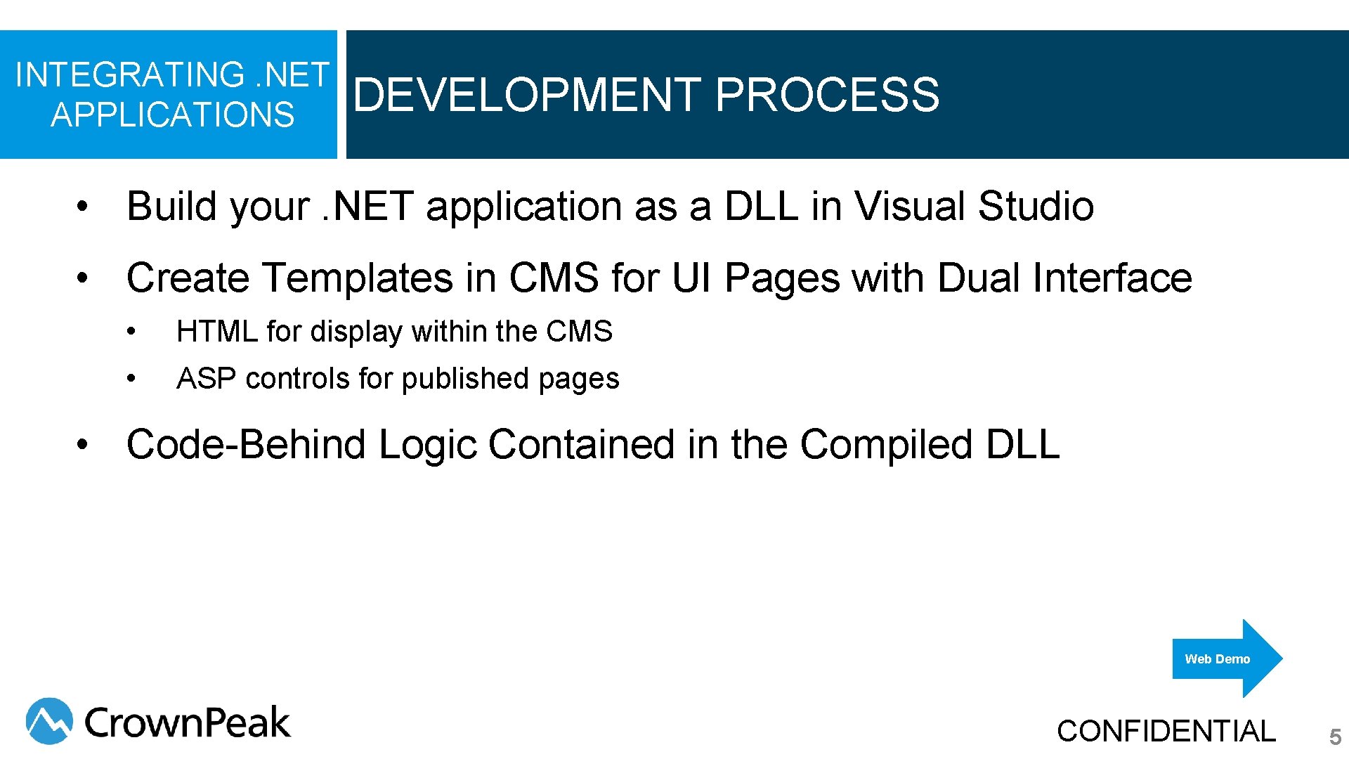 INTEGRATING. NET APPLICATIONS DEVELOPMENT PROCESS • Build your. NET application as a DLL in INTEGRATING. NET APPLICATIONS DEVELOPMENT PROCESS • Build your. NET application as a DLL in