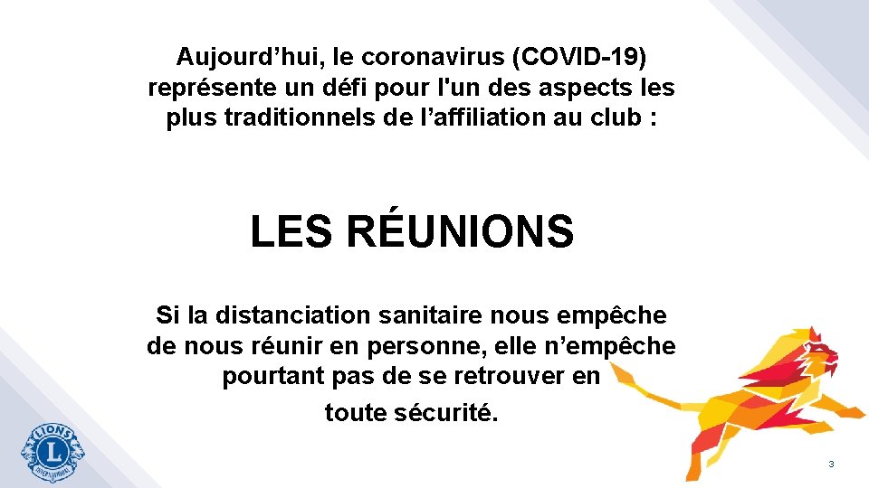 Aujourd’hui, le coronavirus (COVID-19) représente un défi pour l'un des aspects les plus traditionnels